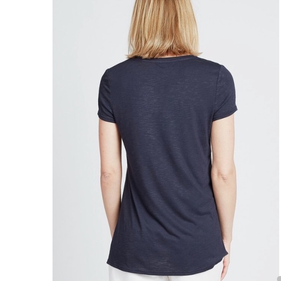 Summer & Sage Aztec Trim Slub Tee - Picture 4 of 8